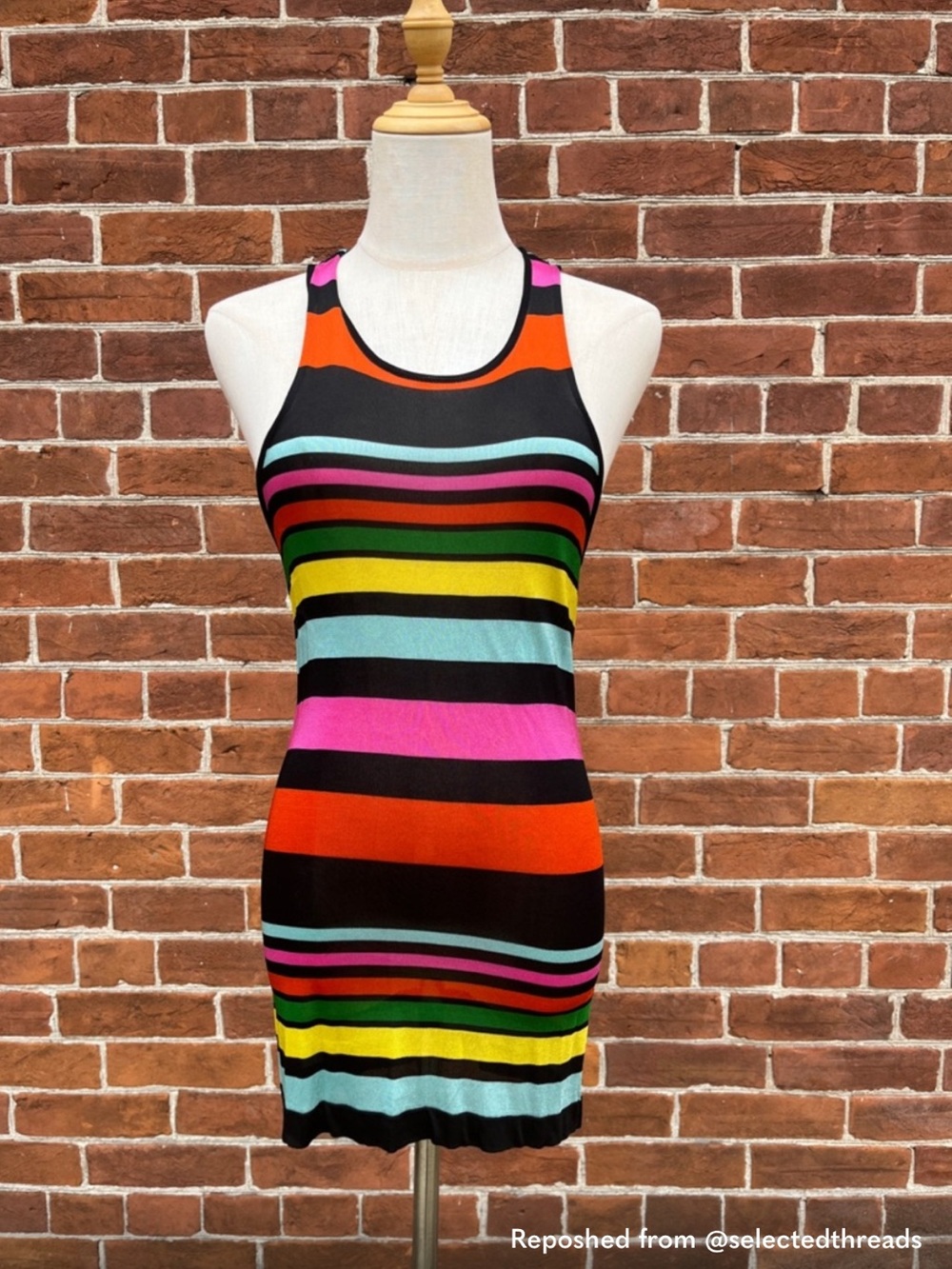 D&G tunic Multicolour Striped 🌈Racerback - Picture 6 of 6